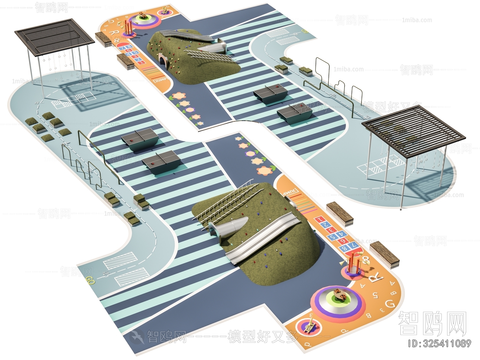 Modern Park Landscape