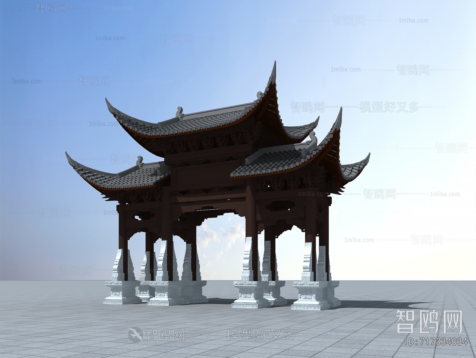 Chinese Style Ancient Architectural Buildings