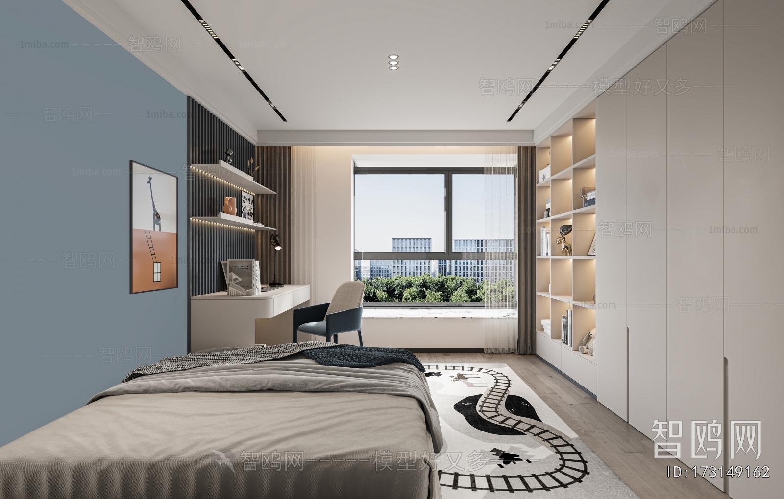 Modern Boy's Room And Son's Room