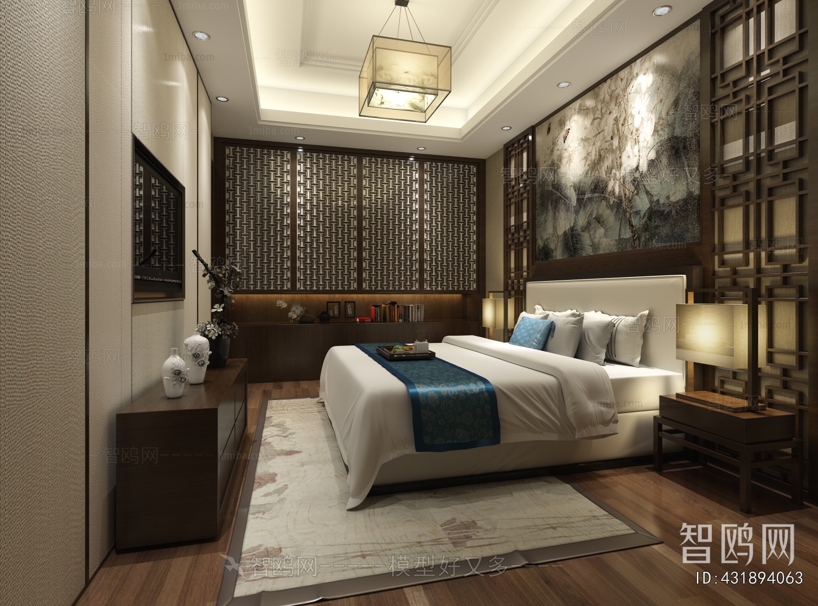 New Chinese Style Bedroom