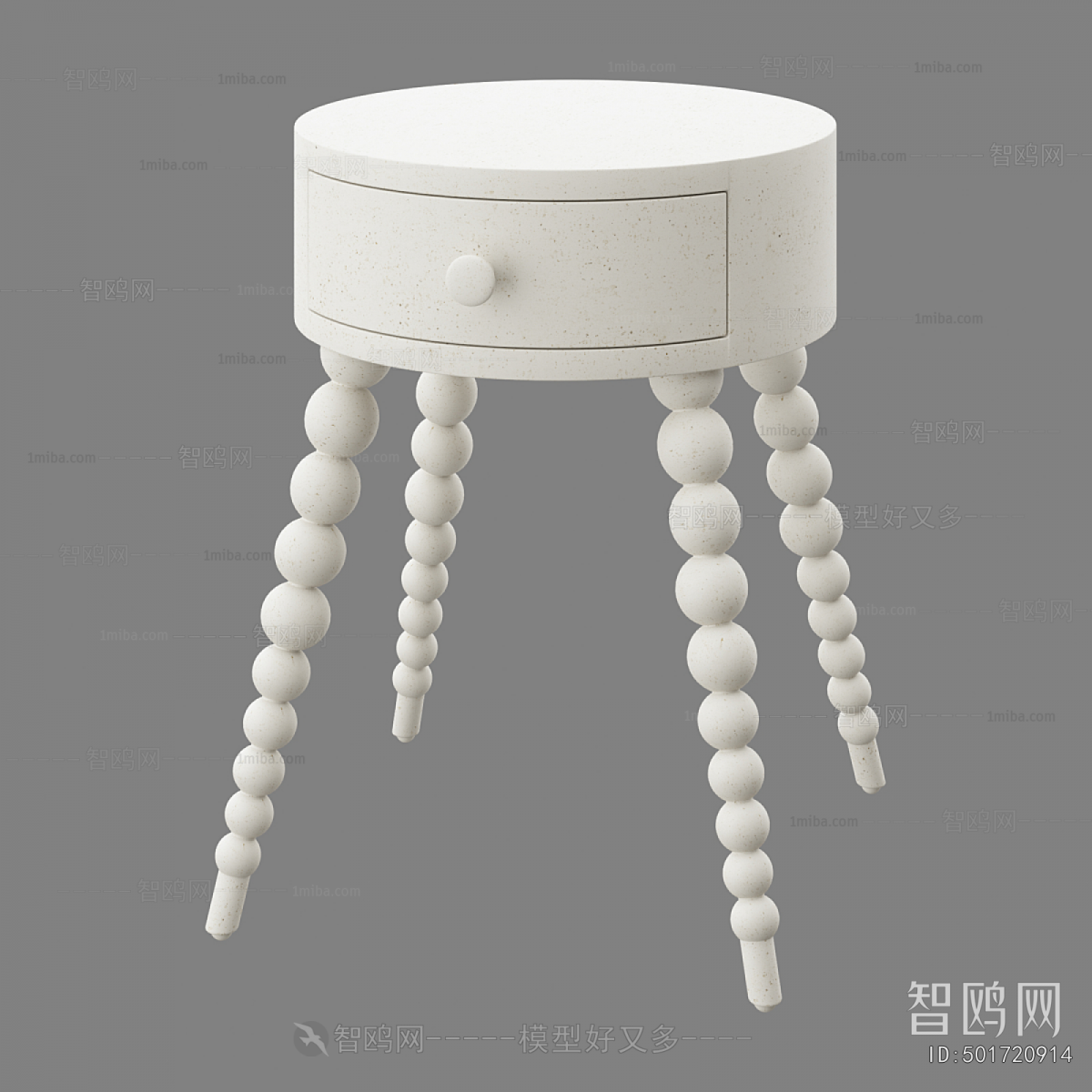 French Style Bedside Cupboard