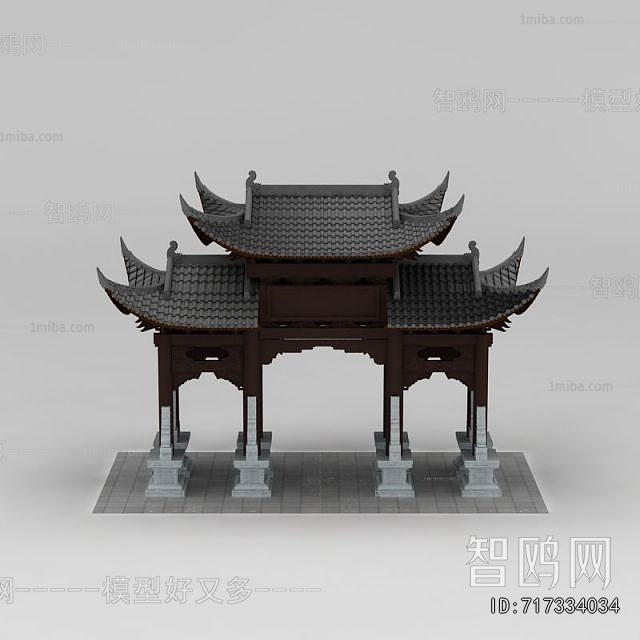 Chinese Style Ancient Architectural Buildings