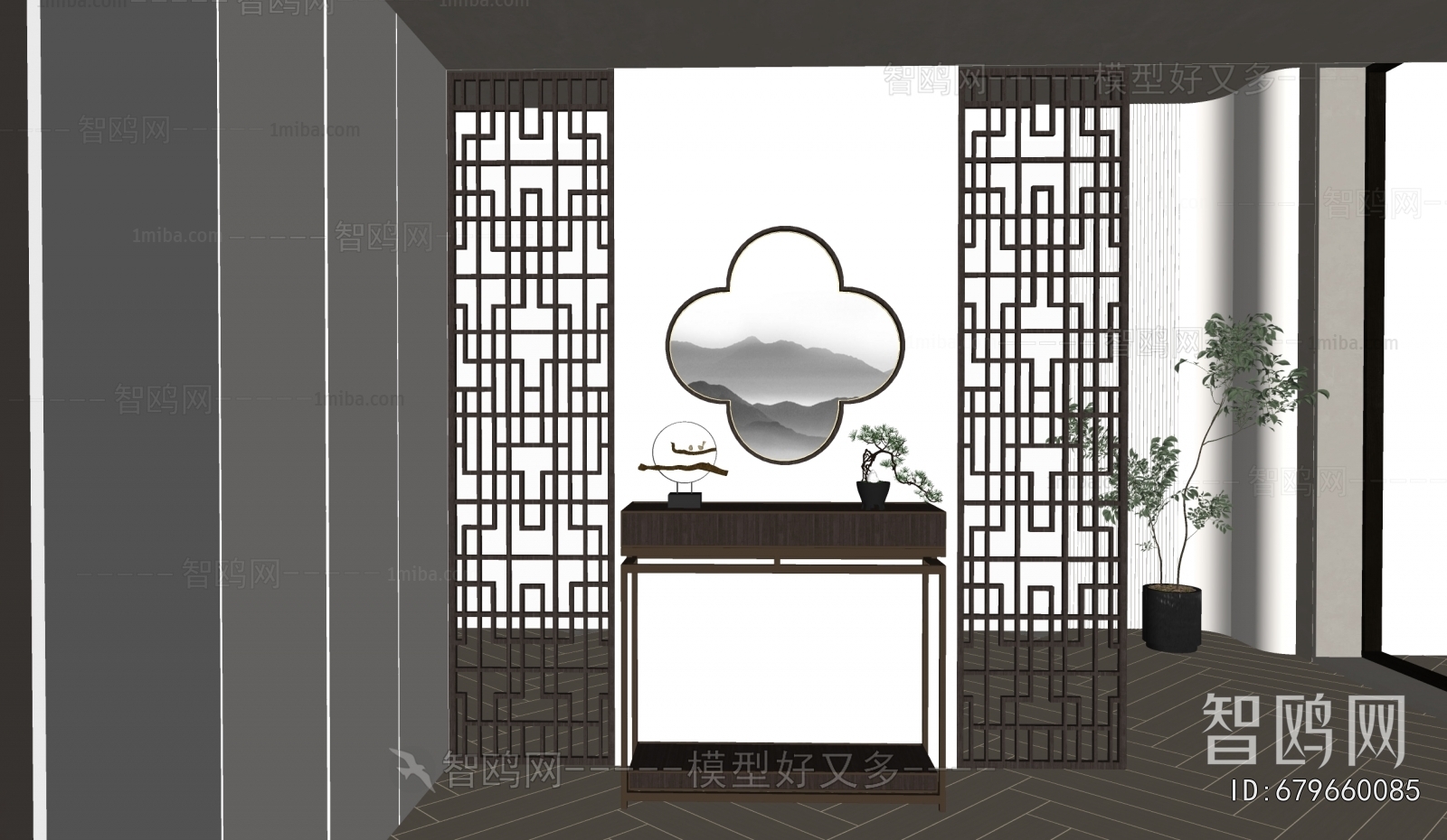 New Chinese Style Hallway