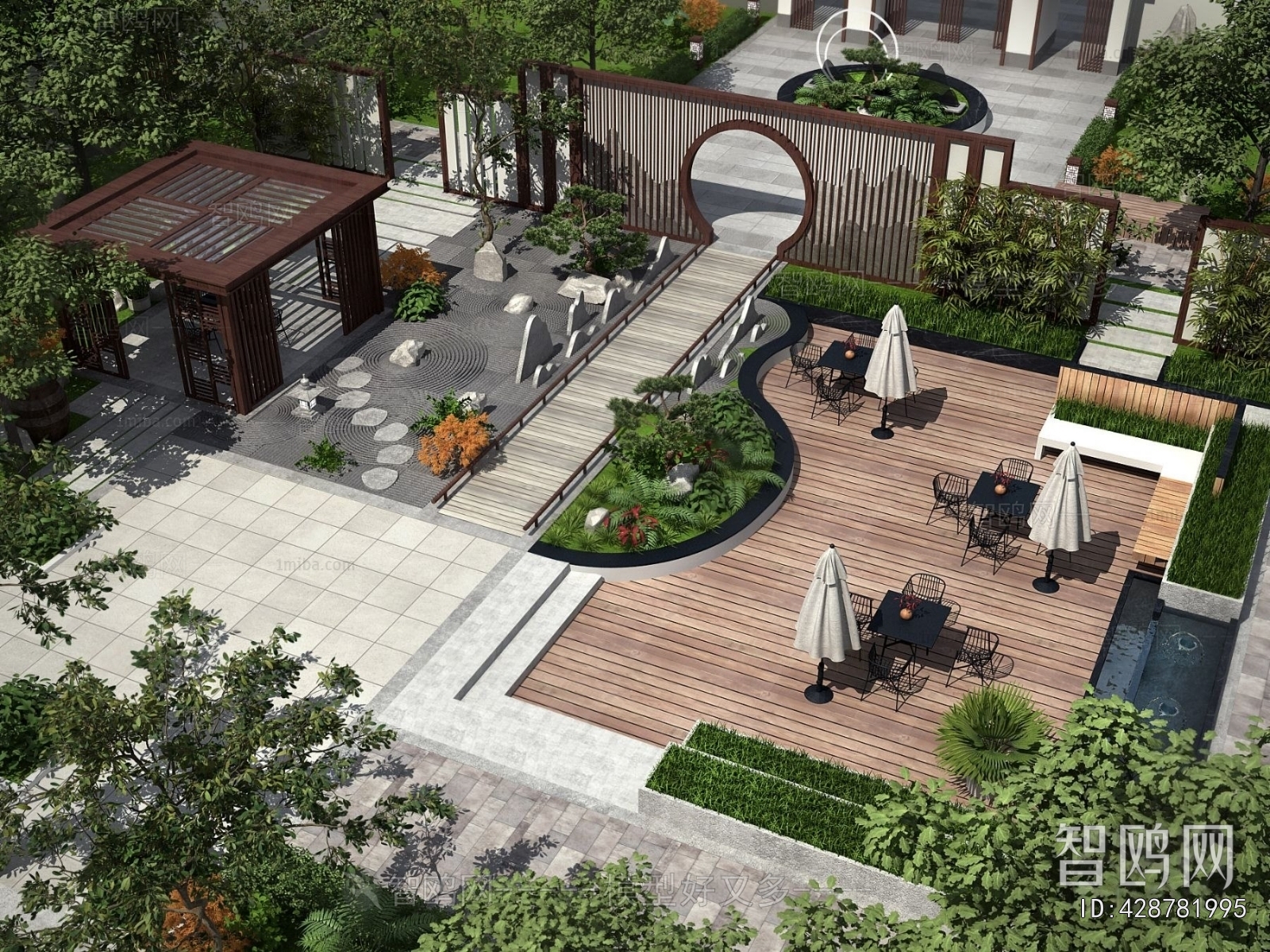 Modern Courtyard/landscape