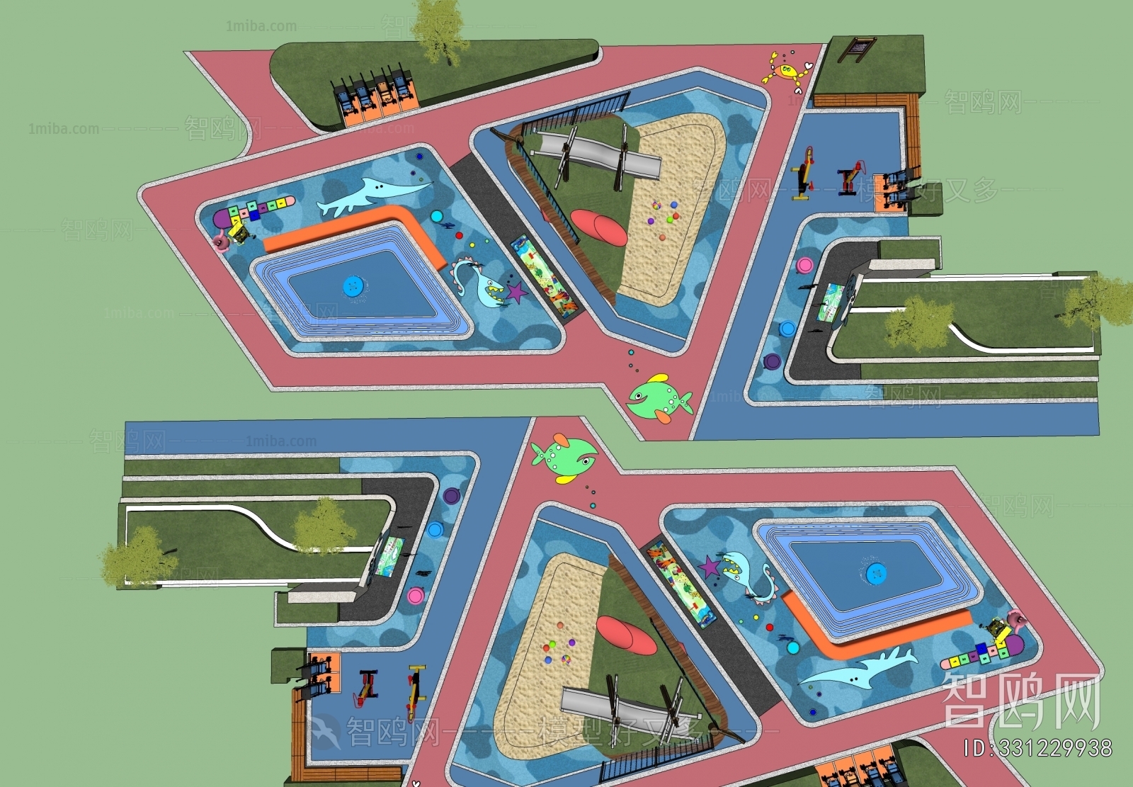 Modern Park Landscape