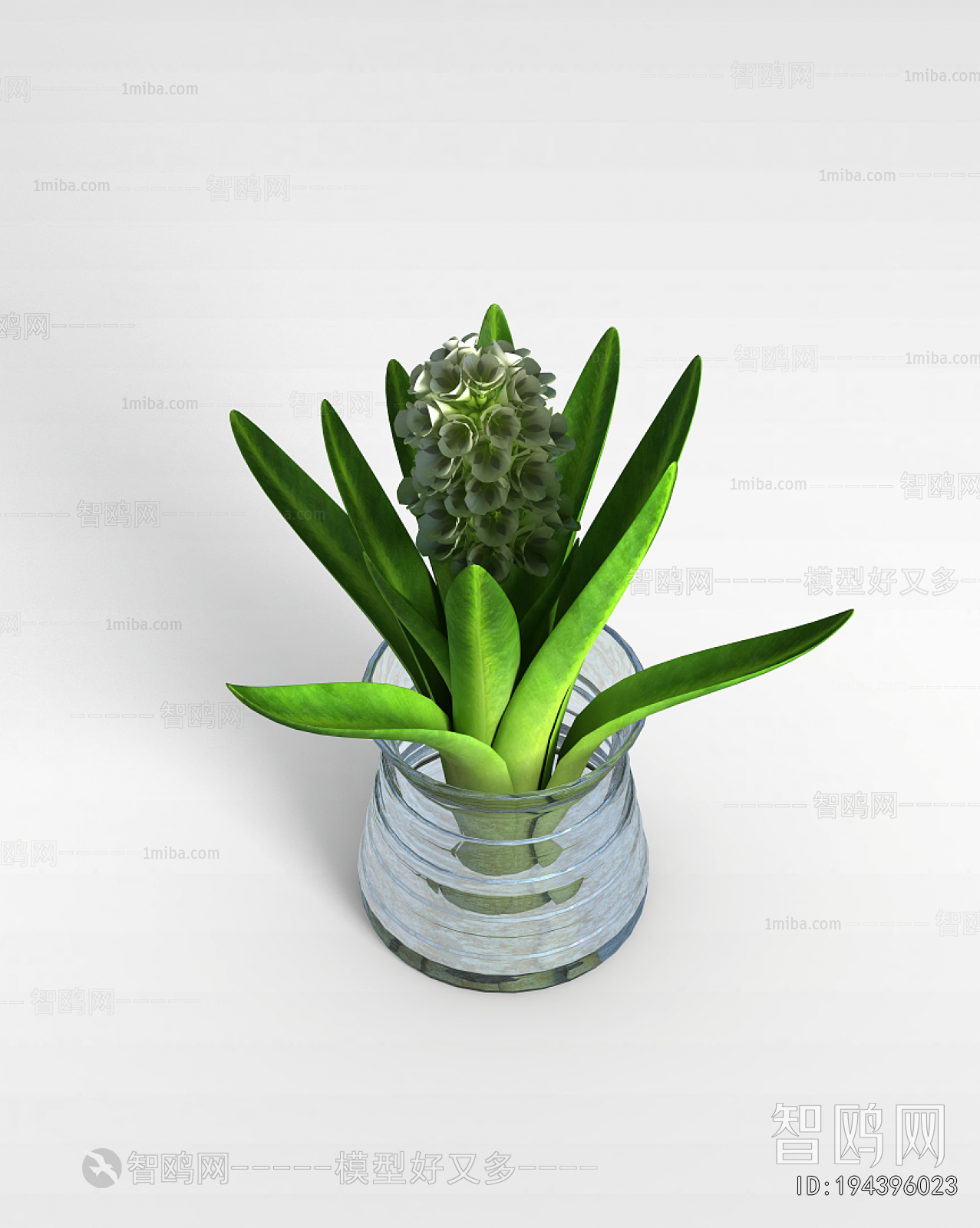 Modern Potted Green Plant