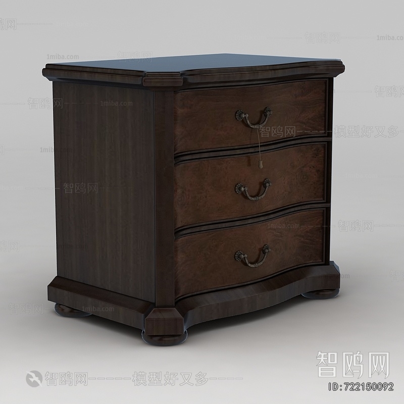 Chinese Style Bedside Cupboard