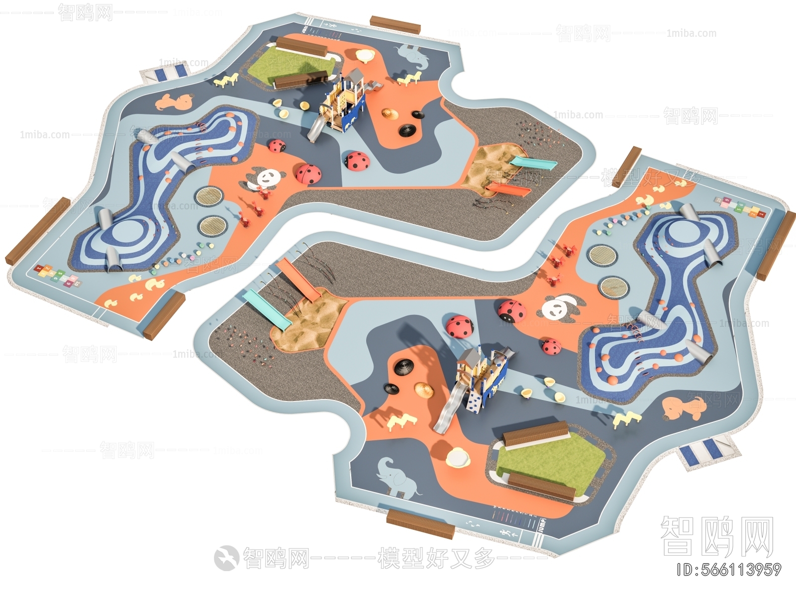 Modern Park Landscape