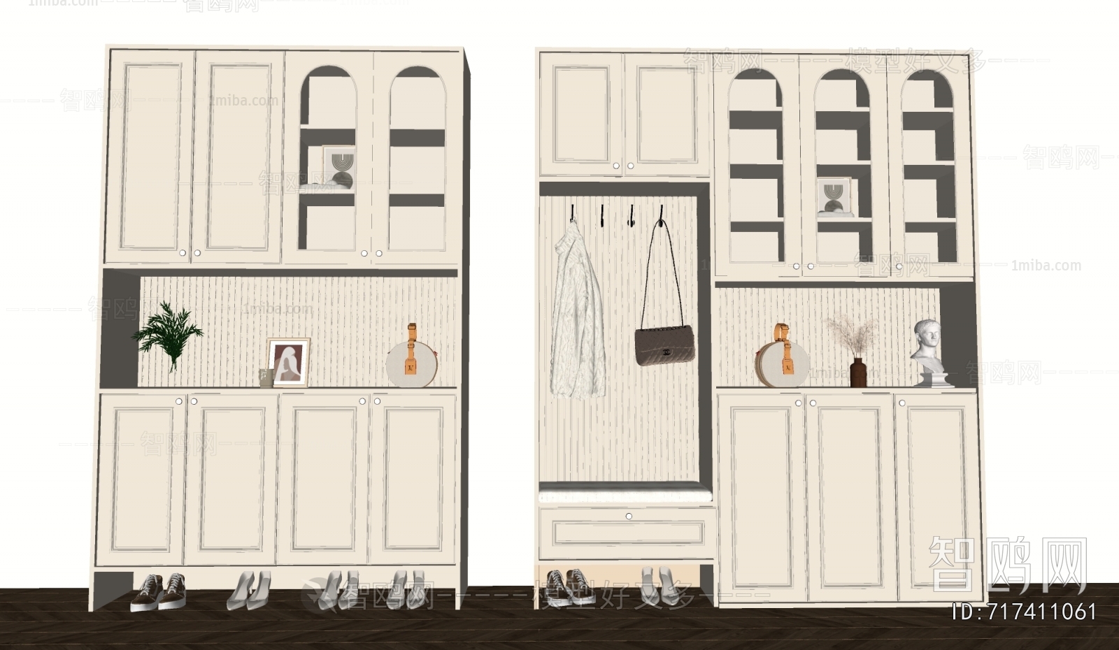 French Style Shoe Cabinet