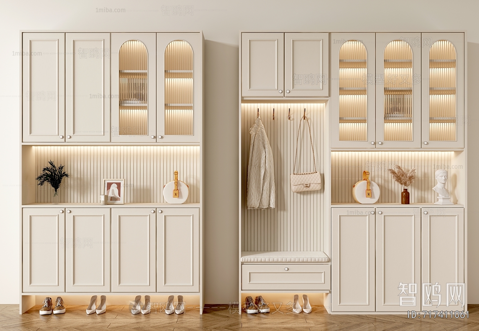 French Style Shoe Cabinet