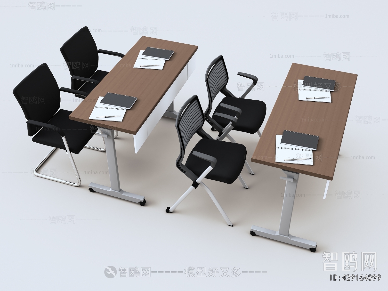 现代办公桌椅组合