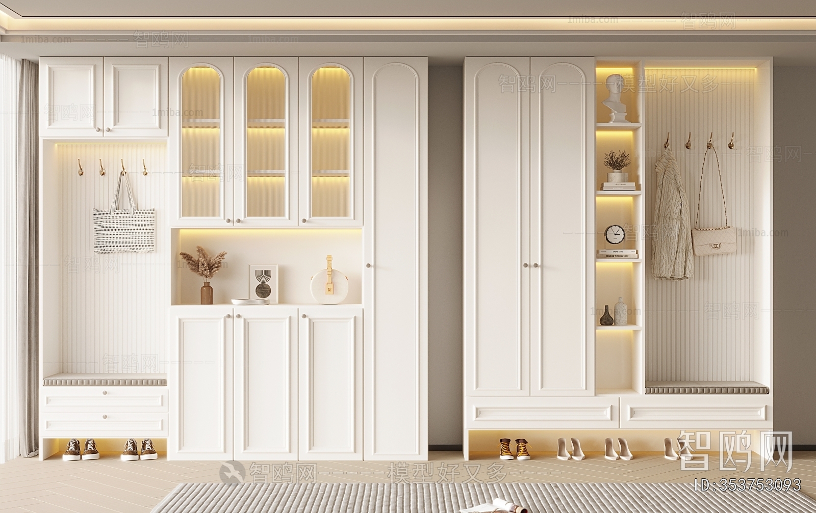 French Style Shoe Cabinet