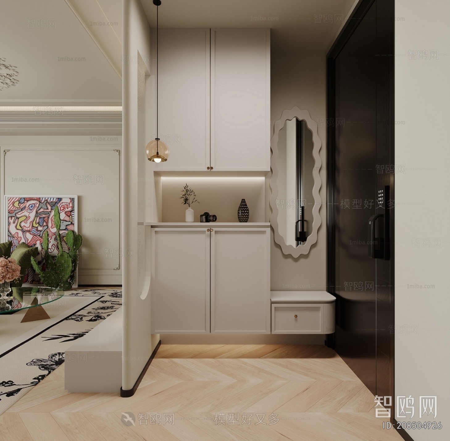 French Style Hallway