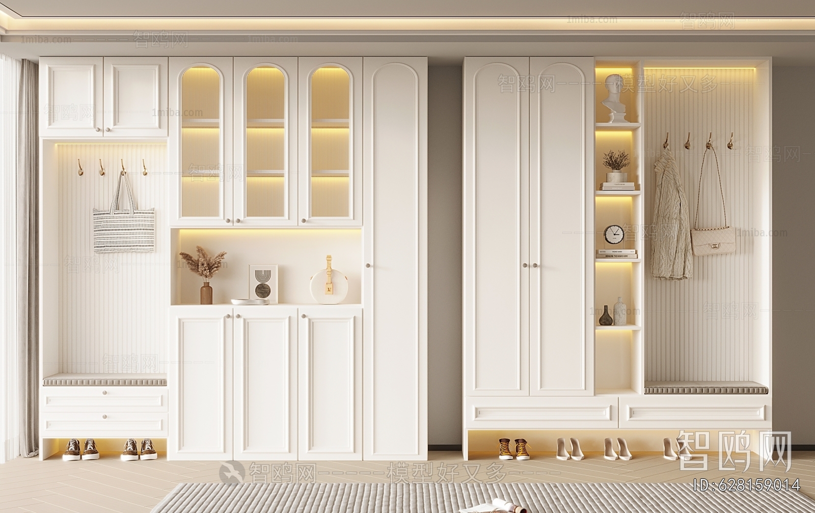 French Style Shoe Cabinet