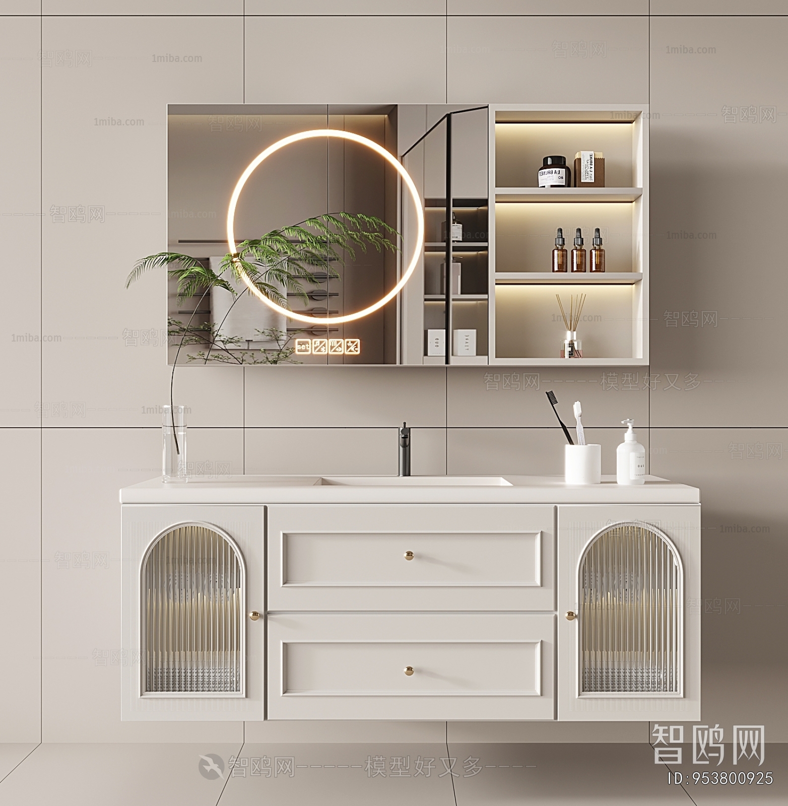 French Style Bathroom Cabinet