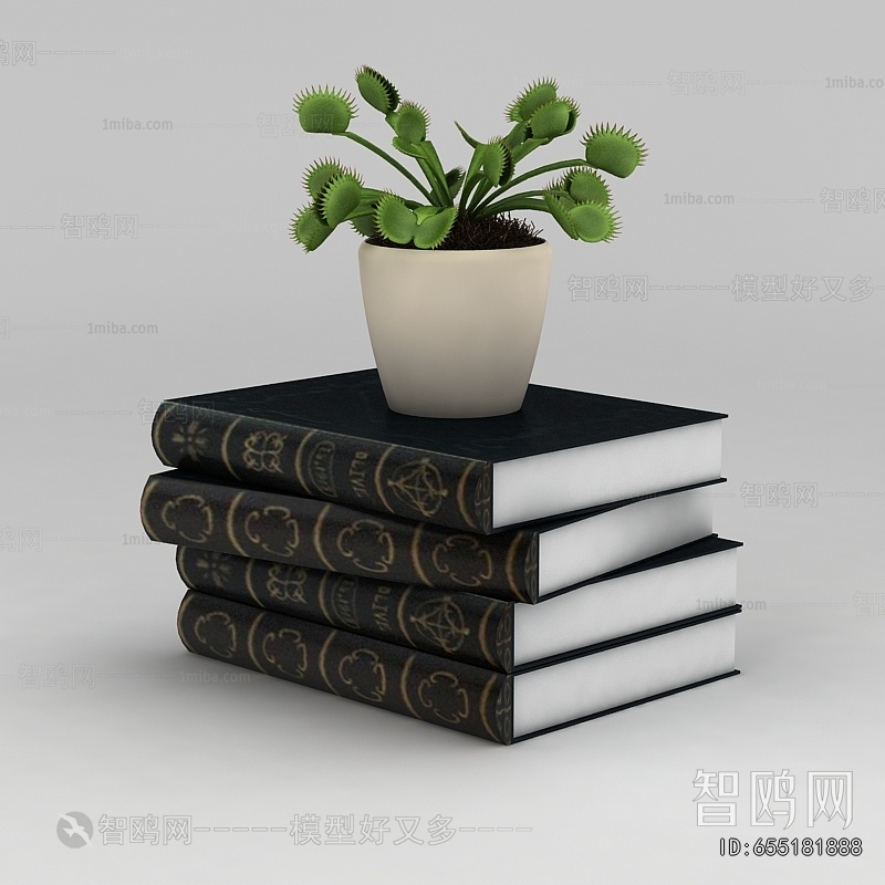 Modern Potted Green Plant