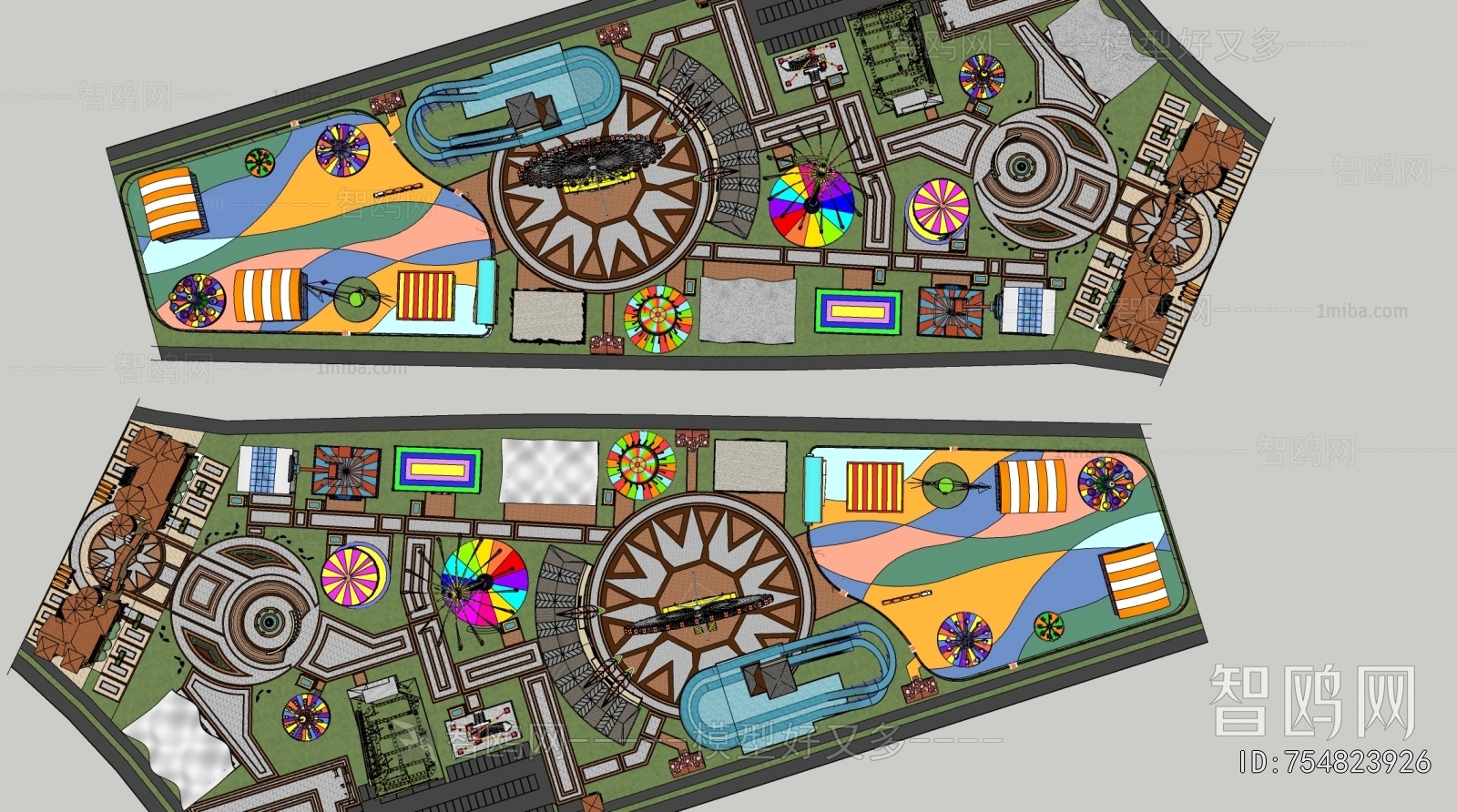 Modern Park Landscape