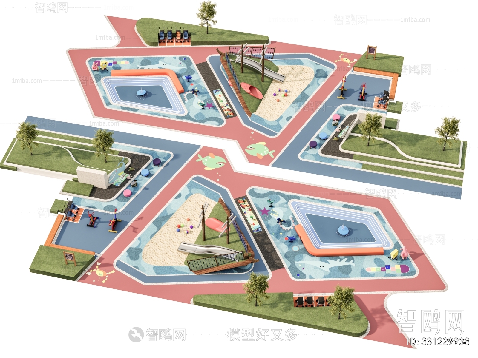 Modern Park Landscape