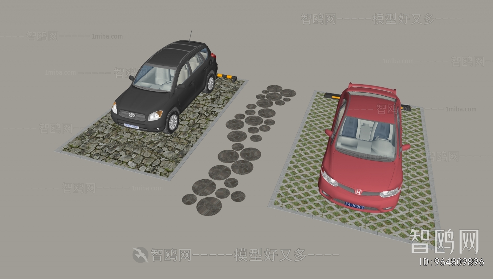 Modern Outdoor Parking Lot