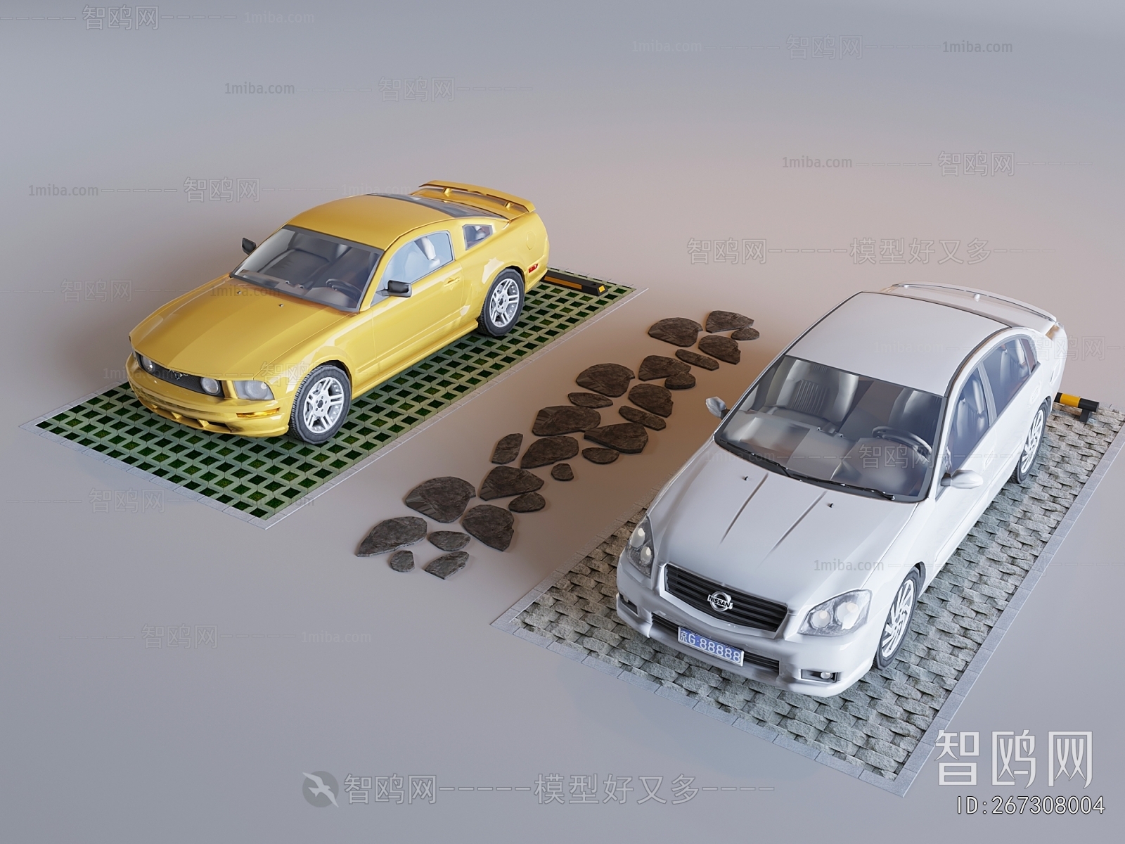 Modern Outdoor Parking Lot