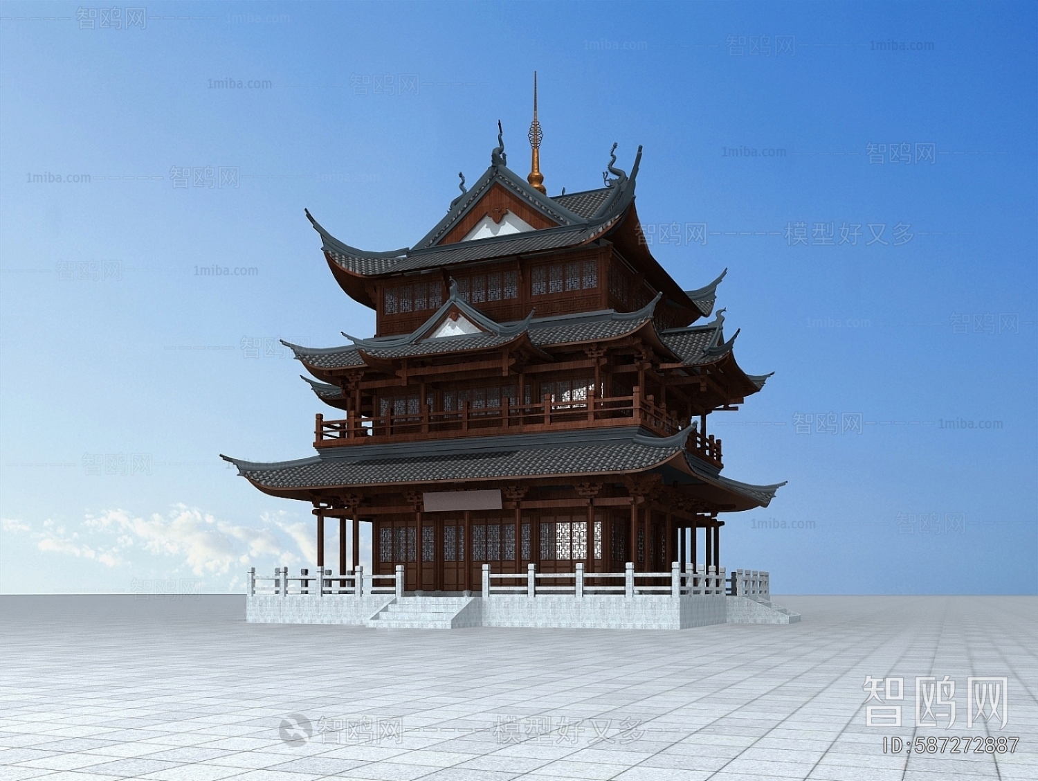 Chinese Style Ancient Architectural Buildings