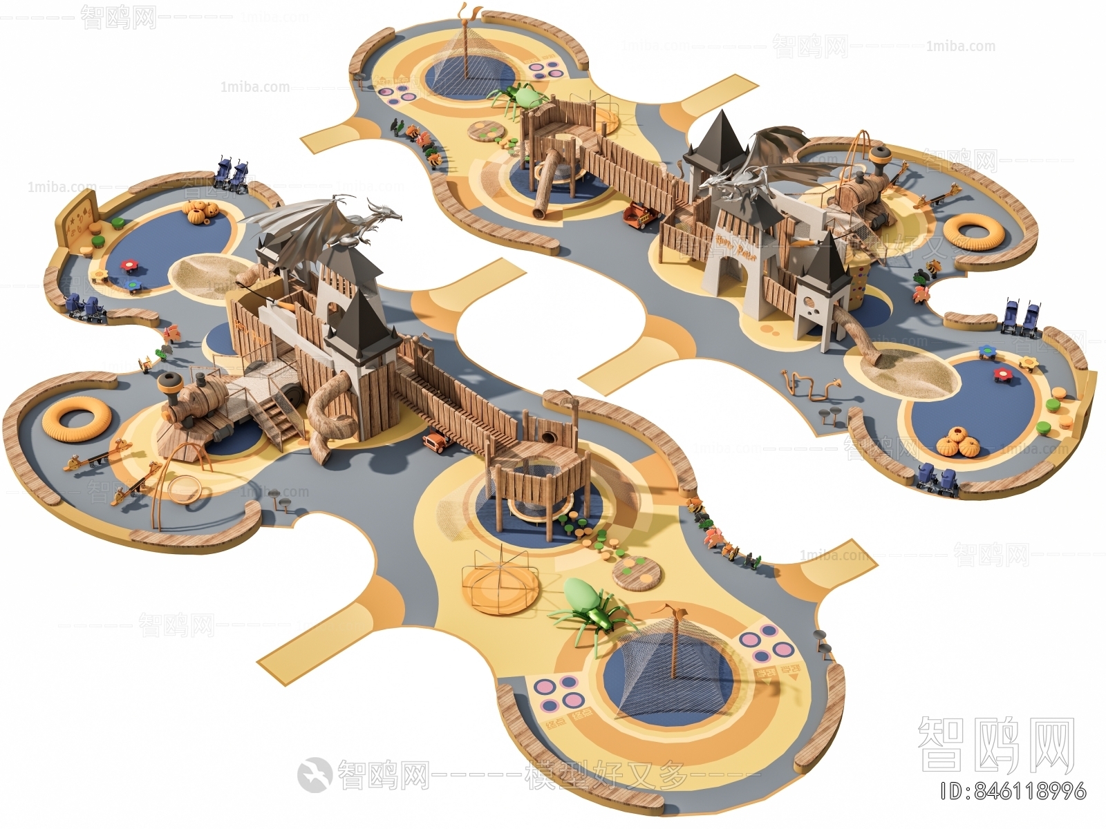 Modern Park Landscape