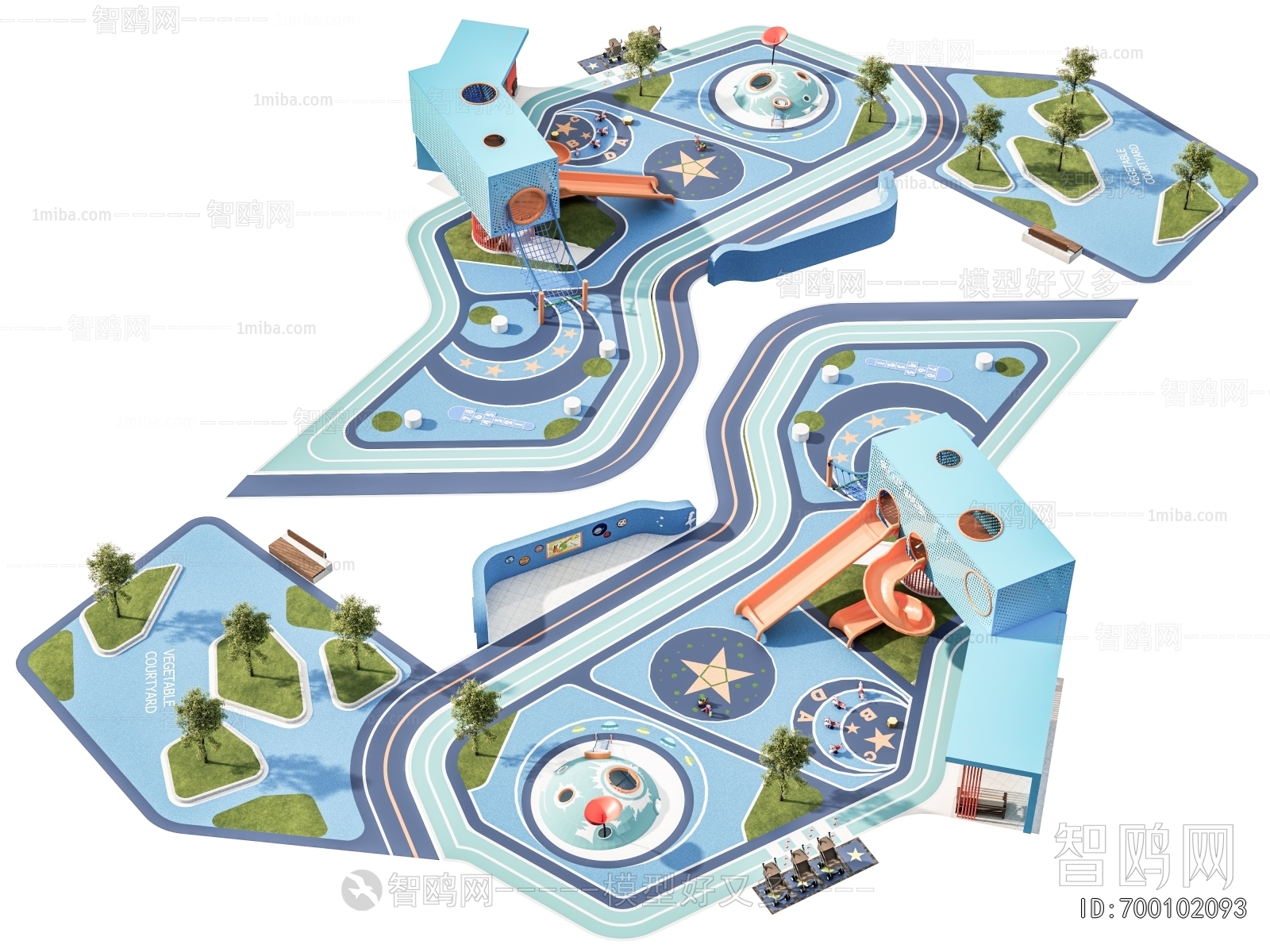 Modern Park Landscape