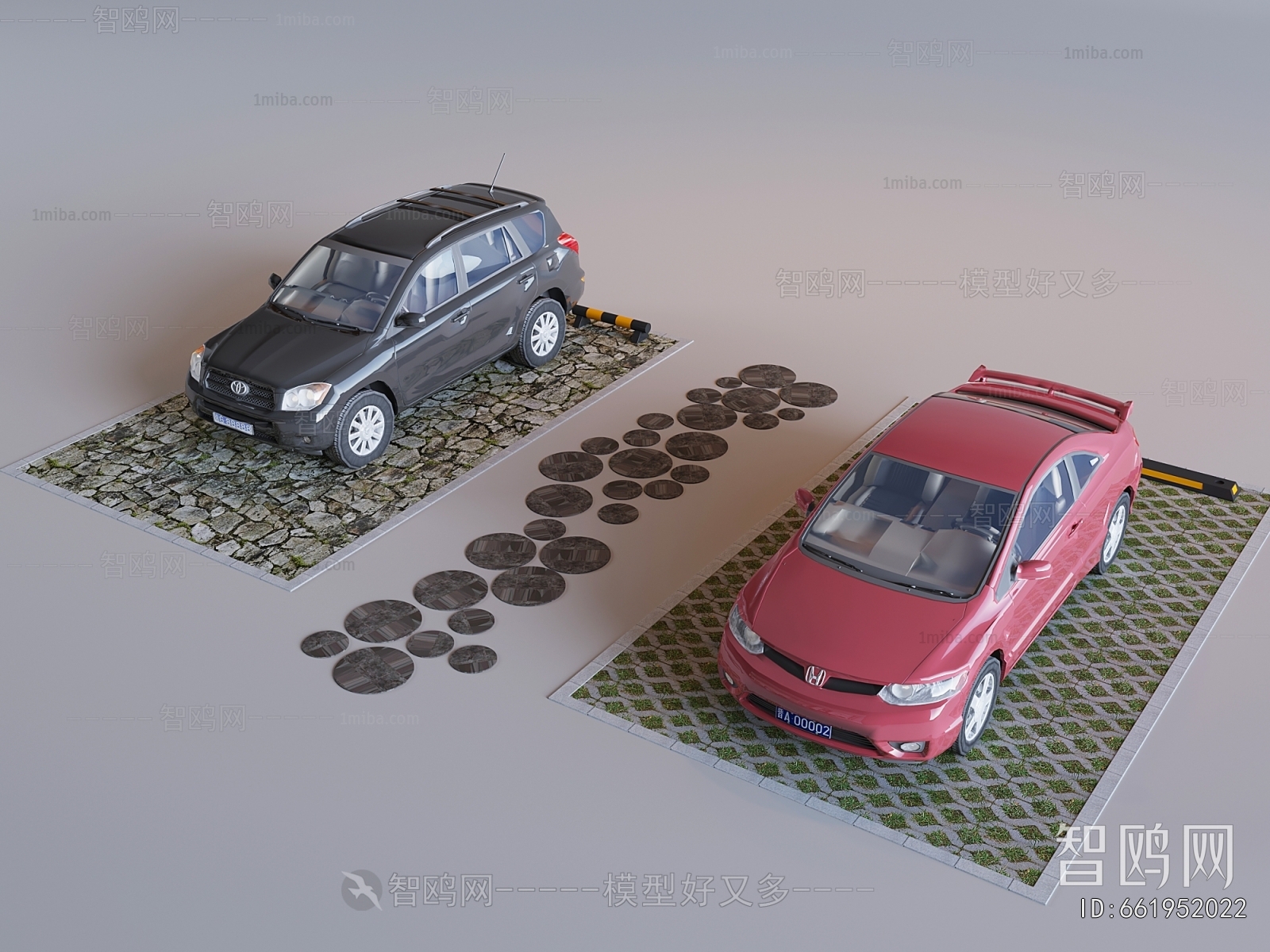 Modern Outdoor Parking Lot