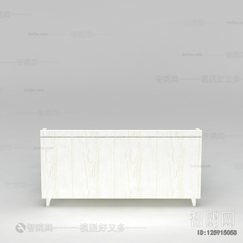 Simple European Style Double Bed