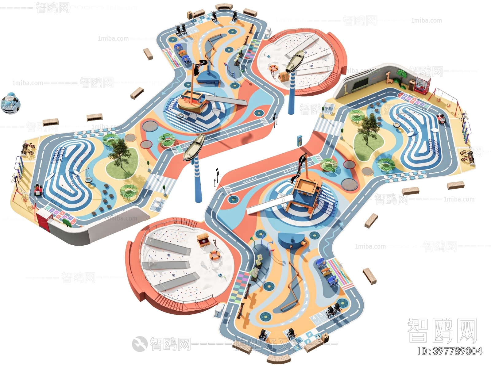 Modern Park Landscape