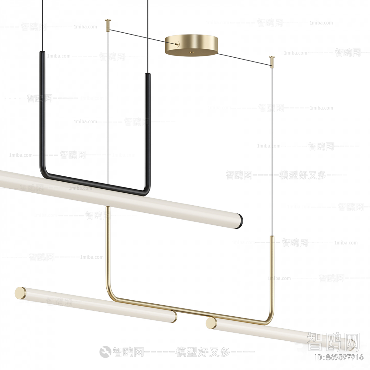 Modern Long Chandelier