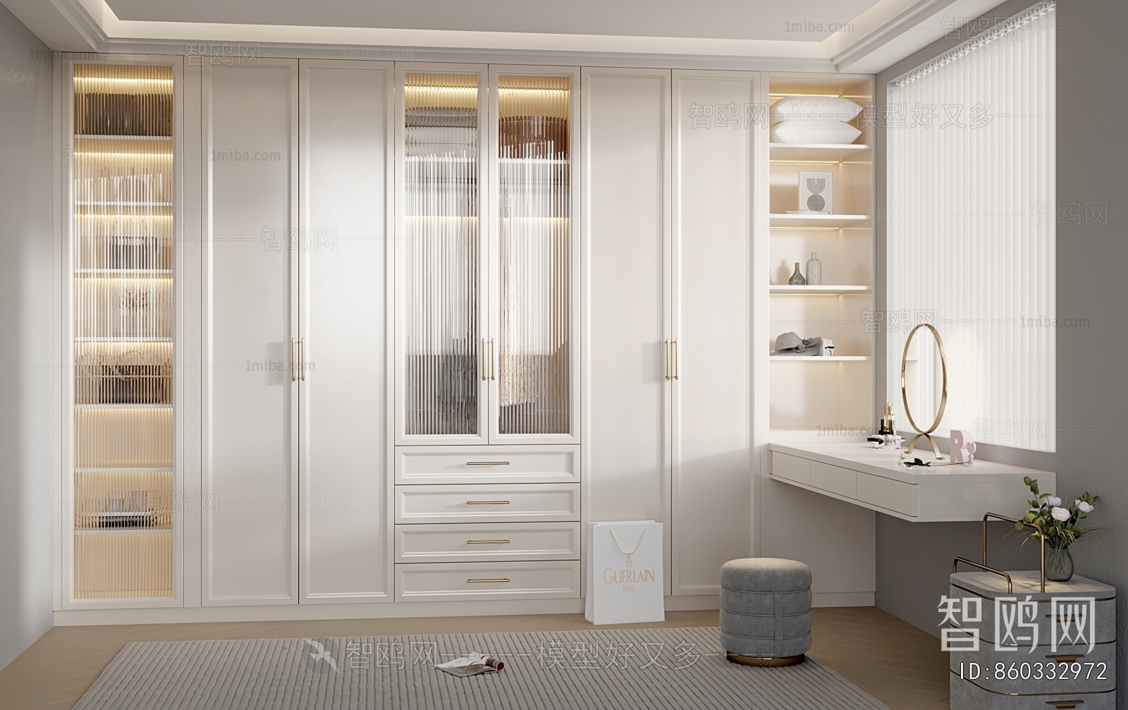 French Style Clothes Storage Area