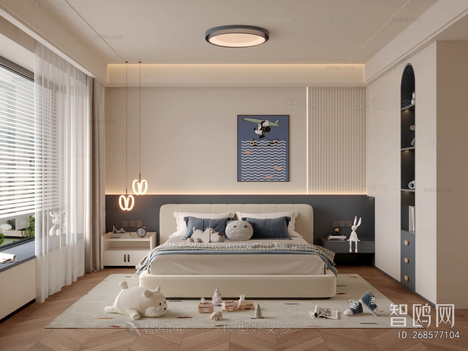 Modern Boy's Room And Son's Room