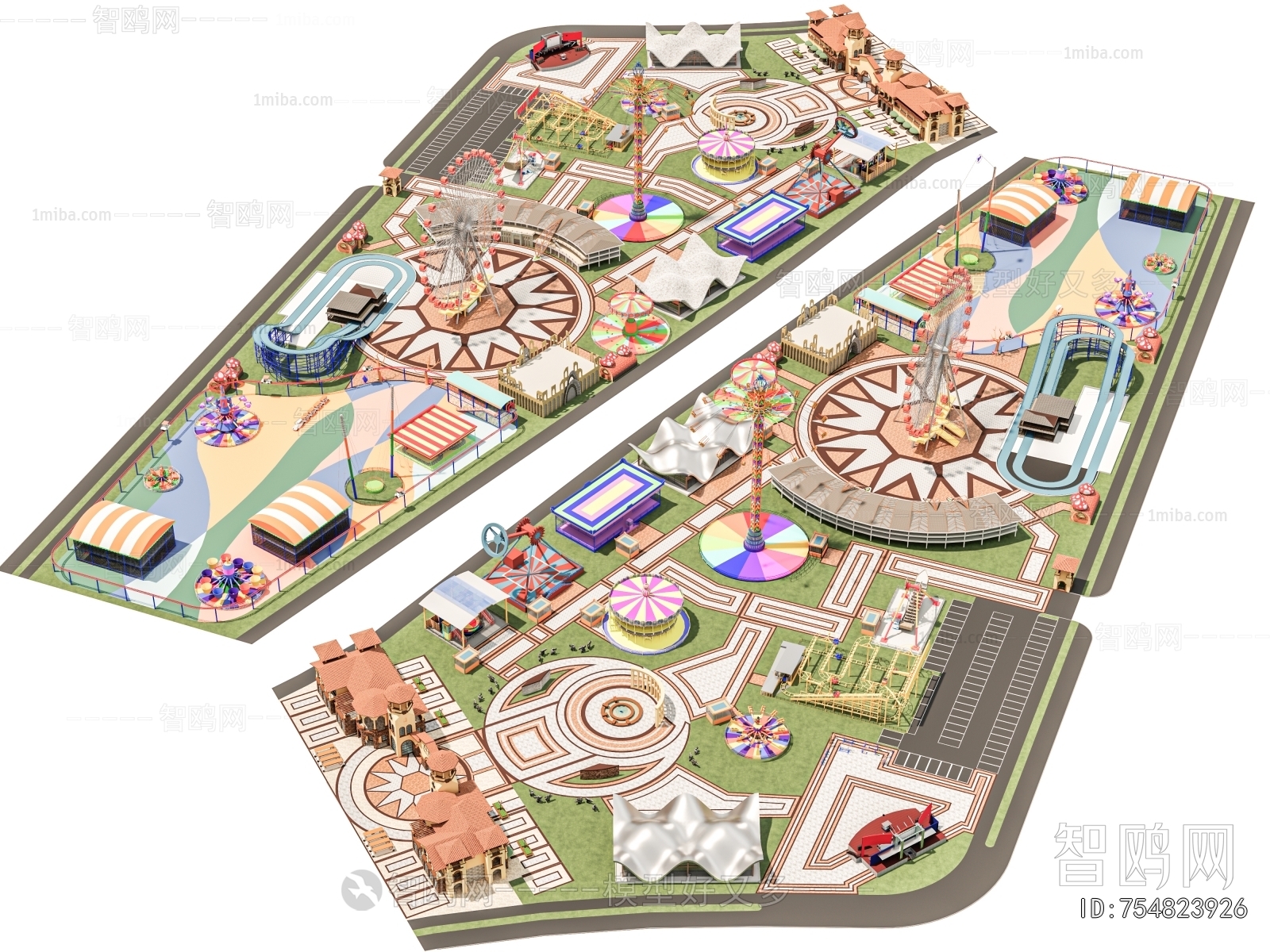 Modern Park Landscape