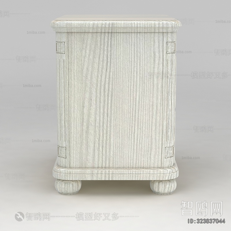 Simple European Style Bedside Cupboard