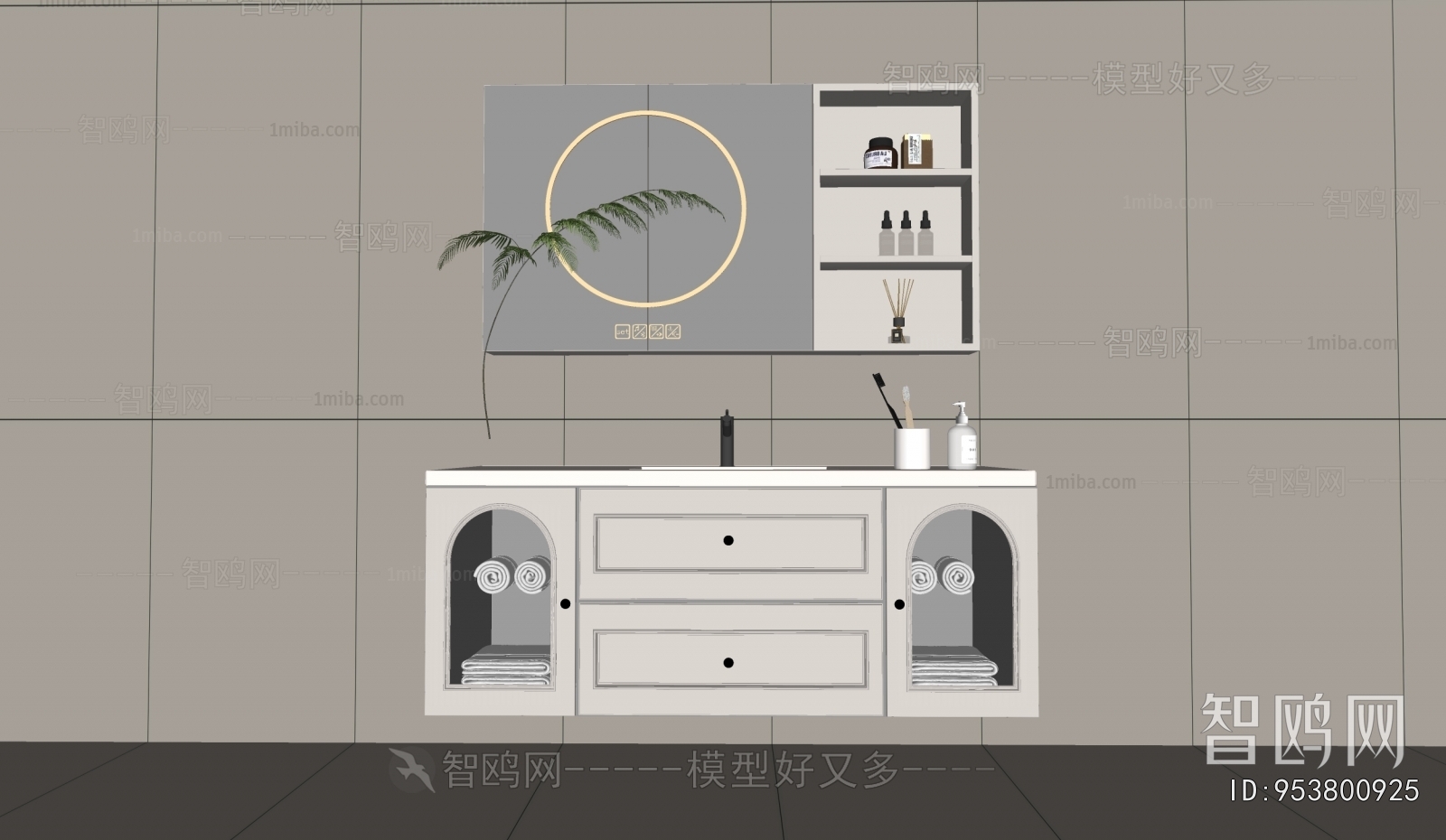 French Style Bathroom Cabinet