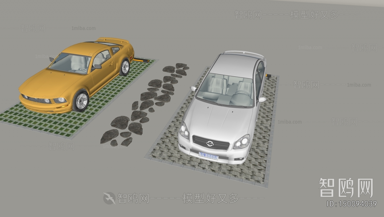 Modern Outdoor Parking Lot