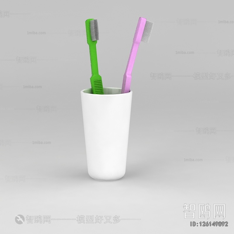 Modern Toothbrush And Toothpaste