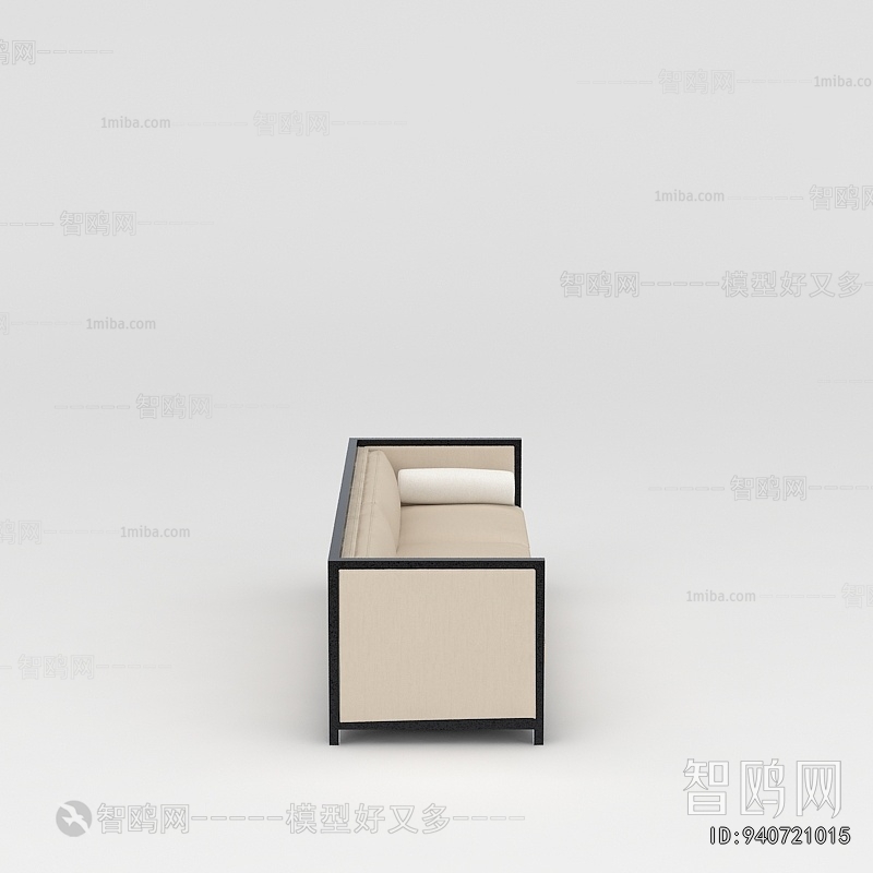 New Chinese Style Three-seat Sofa