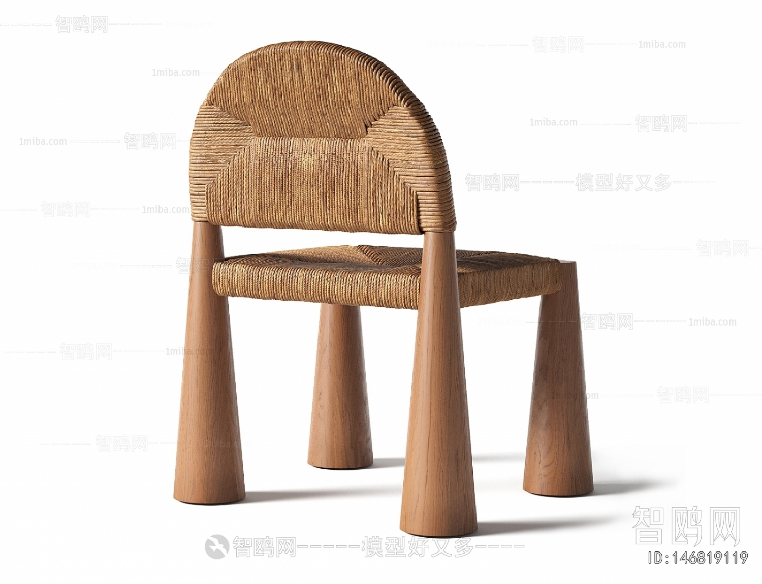 Wabi-sabi Style Single Chair