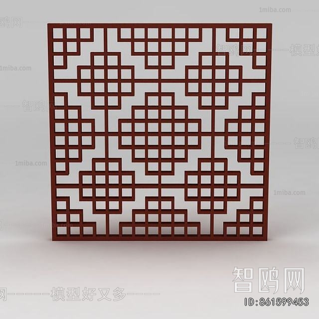 New Chinese Style Wooden Screen Partition