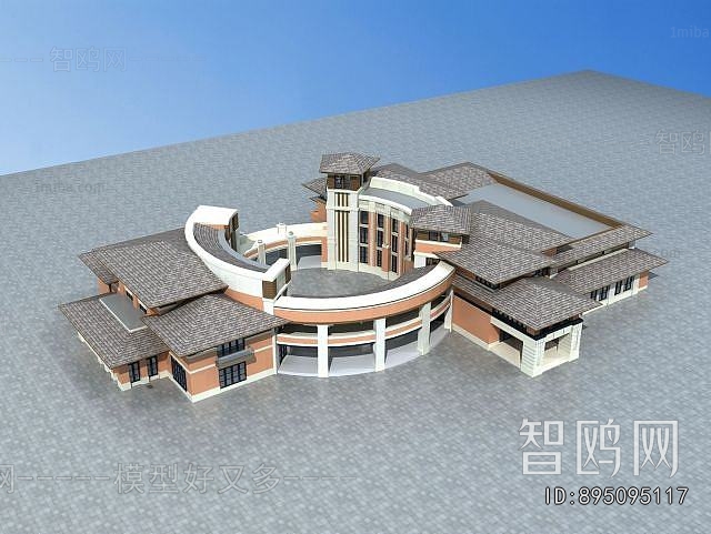 Simple European Style Appearance Of Commercial Building