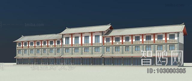 New Chinese Style Appearance Of Commercial Building