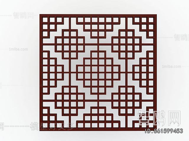 New Chinese Style Wooden Screen Partition