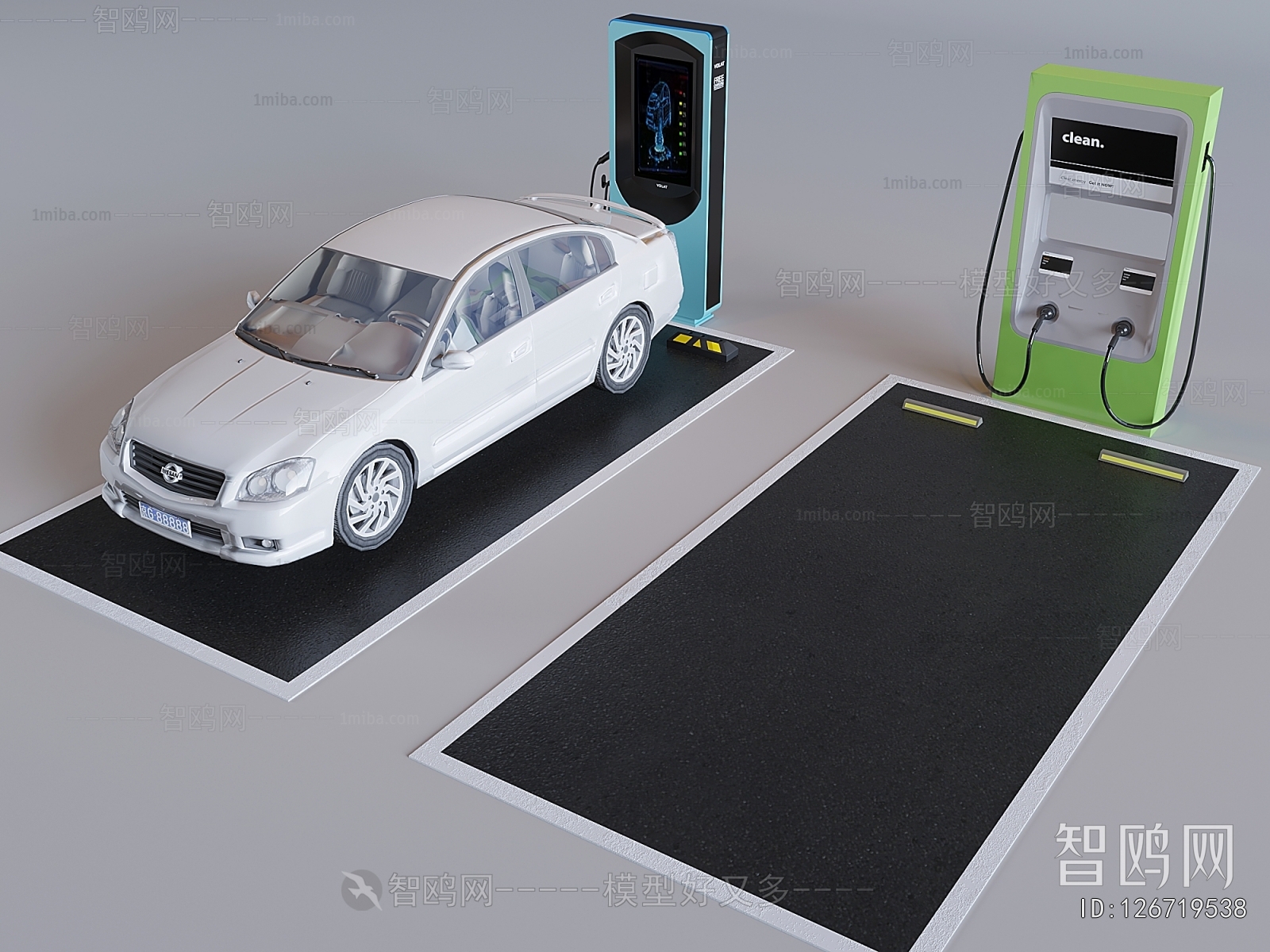 Modern Outdoor Parking Lot