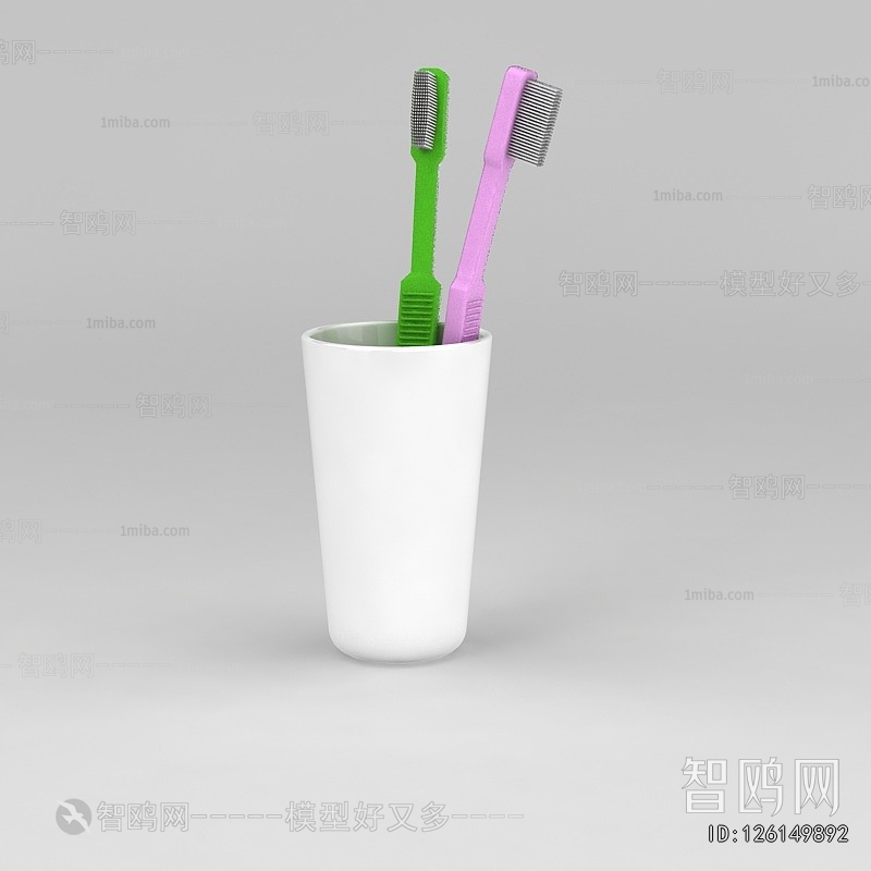 Modern Toothbrush And Toothpaste