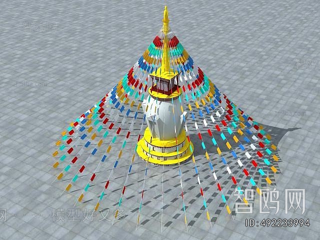 New Chinese Style Sculpture Sketch