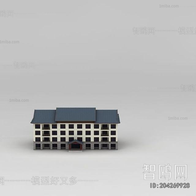 New Chinese Style Appearance Of Commercial Building