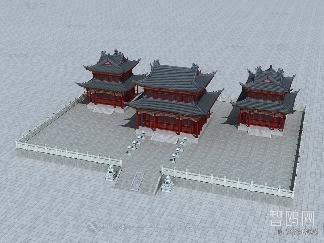 Chinese Style Ancient Architectural Buildings