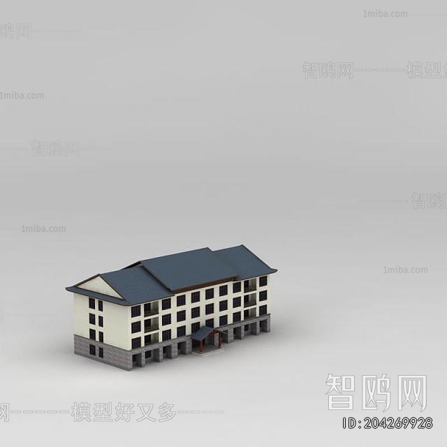 New Chinese Style Appearance Of Commercial Building